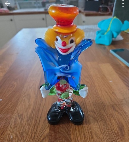 Murano vintage art - art, clown