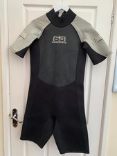 Banana Bite TWF Mens Black/Grey Shortie Neoprene Wetsuit Size XL VGC