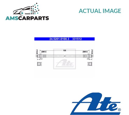 Brake hose line - line, rear