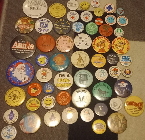 Vintage badge collection - badge,