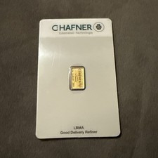 Chafner 1 Gram Gold Bar .999