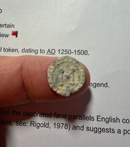 Pas recorded medieval lead - pas,