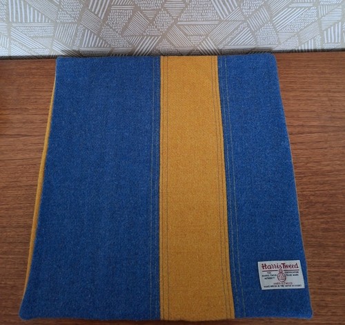 Harris tweed blue yellow - harris, &
