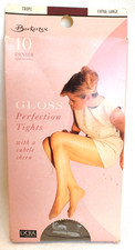 Berkertex Littlewoods Gloss Perfection 10 Denier Subtle Sheen Tights in Taupe XL