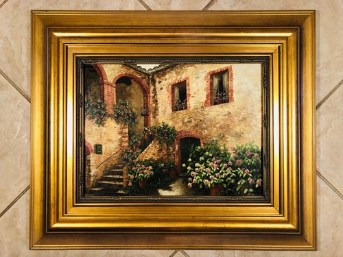 Oil painting mediterranean - painting,