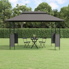 Gazebo Dark Gray Steel Large