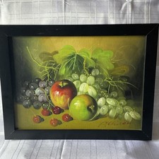 Vintage Oil On Canvas Still