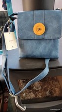 BESSIE STEEL BLUE SHOULDER BAG