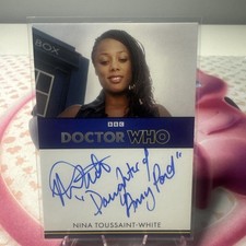 Doctor Who series 5-7 Nina Toussaint-White as Mels inscription autograph card