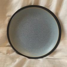 Denby Discontinued Pattern Jetty Blue Pair Of 7 1/4 Inch Side Plates