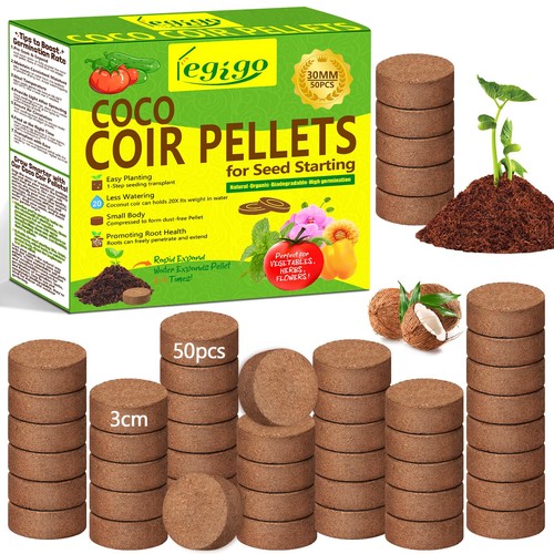 Pcs 30mm coco coir pellets - 30mm,