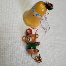 Vtg Teddy Bear Riding Bell
