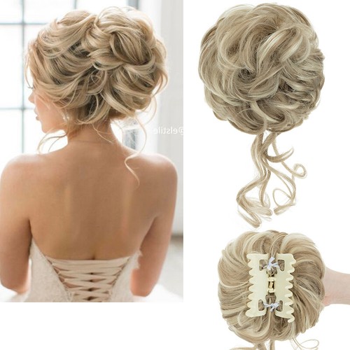 Thicker curly messy bun - curly,