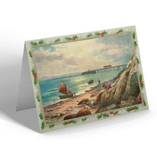 CHRISTMAS CARD Vintage Wales - The Pier, Mumbles Head