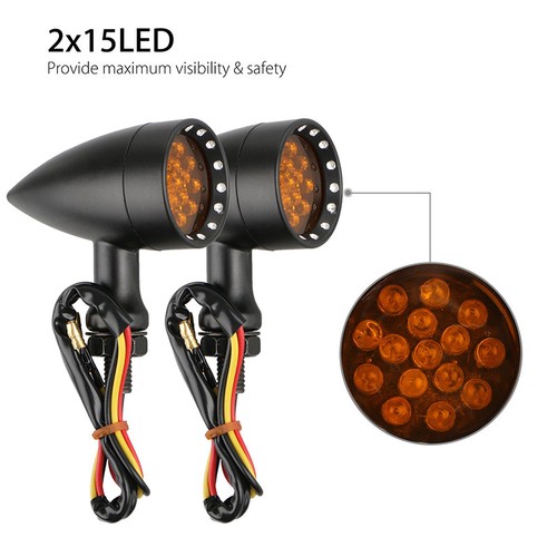 Universal amber drl brake - 2x,