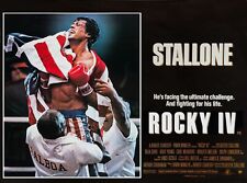 ROCKY 4 IV 1985 UK quad poster print 30x40" Sylvester Stallone Talia Shire