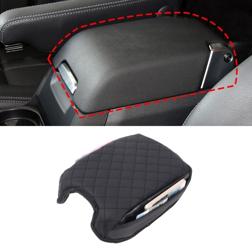 Leather center console armrest - leather,