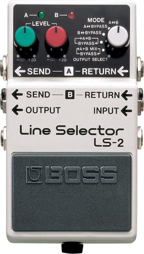 Boss line selector pedal - line,