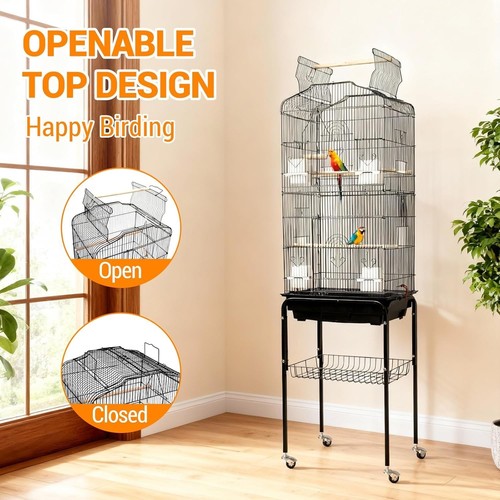 Large bird cage rolling - bird, 64