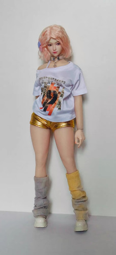Female white printed - 1/6,
