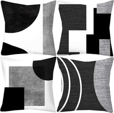 Black and White Grey Cushion