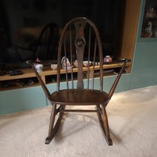Ercol Dark Brown, Wooden Swan