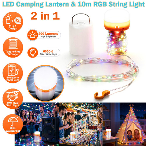 10m portable camping string - camping,