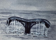 Original Watercolour Whale