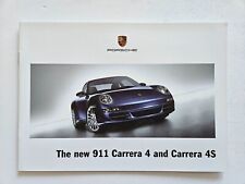 PORSCHE 911 CARRERA 4 SALES BROCHURE 2005