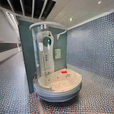 Novellini vogue (rrp 7100) corner bath 1650x850 multi spa with whirlpool system