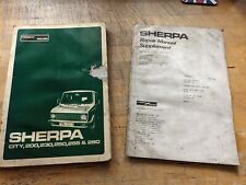 1982 & 1983 Freight Rover Sherpa Repair Manual Supplements