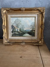 Vintage painting Country