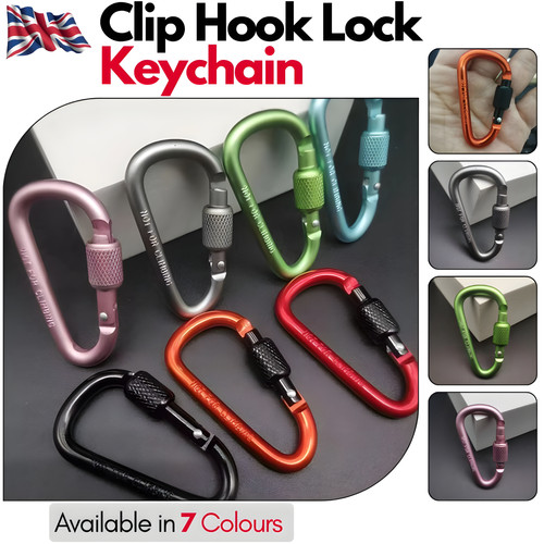 Carabiner clip screw hook - screw, d