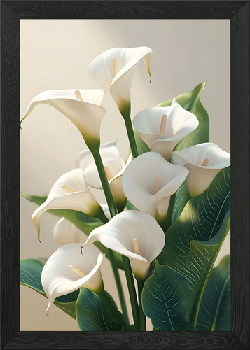 Calla lily flowers framed - flowers,