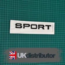 SPORT Matt Black Emblem Rear
