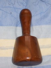 Ceremonial Mason's Mallet Hand Turned Wooden Carving Mallet approx 6 inches tall