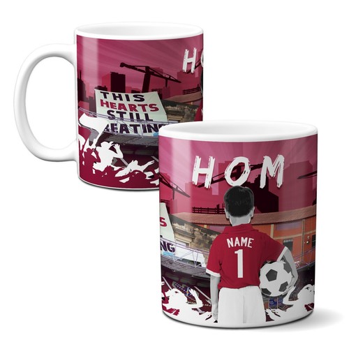 Personalised hearts mug - personalised,