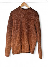 Brown/Orange Textured Crew