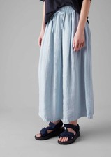 Toast Midi Skirt Egg Blue