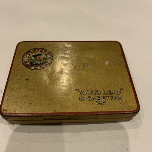 Vintage cigarette tin - cigarette,