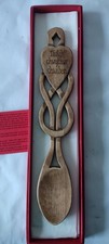 Welsh love spoon wooden heart