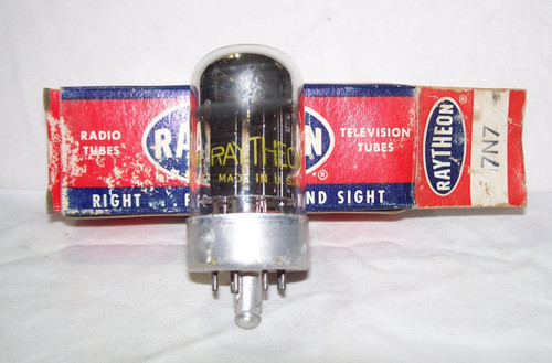 Nos raytheon 7n7 radio tube - radio, in