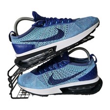 Nike Gym Trainers Air Max Flyknit Racer Uk Size 6 Blue Running Shoes