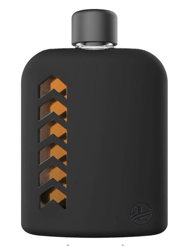 Glass hip flask with cork - glass,