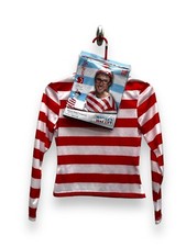 Childs Wheres Wally Outfit Large Age 10-12 years - Ex hire Fancy Dress Costume