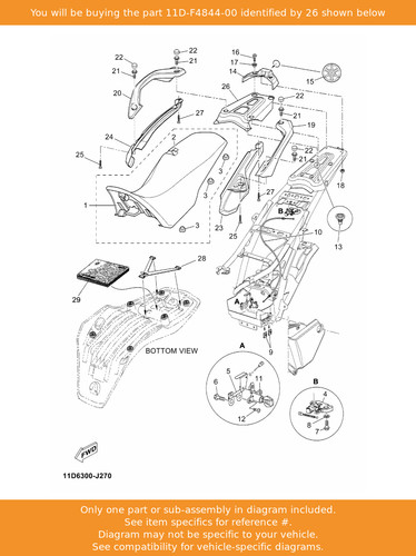 Yamaha cover 11d - 3,, 11d-f4844-00