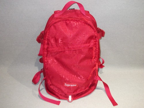 Supreme red backpack logo - supreme,