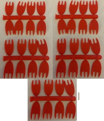 Red bait flags for - bait, zander