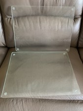 2 X Frosted Glass Serving