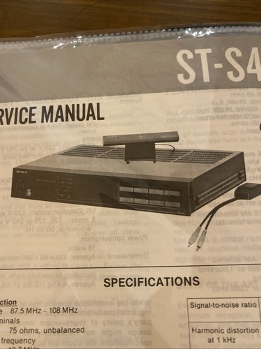 S444es sony radio tuner - ,